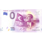 0 Euro souvenir biljet Tűrkiye - M. Kemal Atatűrk